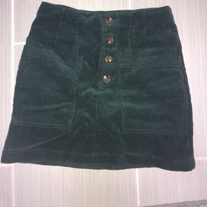 Mini corduroy skirt